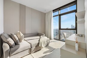 Serene 1BR Escape with Burj Khalifa View