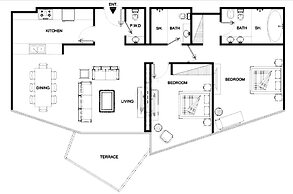 LUX The Dubai Marina Skyline Suite 2