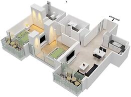 LUX | 2BR High Floor | Near Dubai Mall