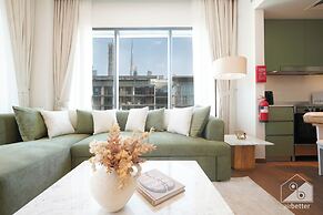 Stylish City Walk 2BR Apt Balcony Iconic Views