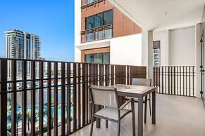 Silkhaus Stylish 1bdr With Pool Balcony Dubai Creek Harbour