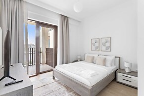 Silkhaus Stylish 1bdr With Pool Balcony Dubai Creek Harbour