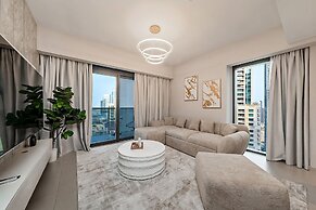 Burj View Stylish 3BR with Maids Room