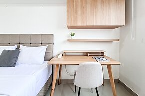 Compact White Studio At Cisauk Point Apartment