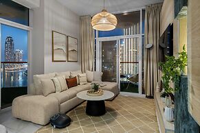 2BR Ultra Lux Canalfront Burj view