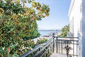 Panellinion Beachfront Getaway Balcony w Seaview