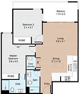 Brand New 2 Bed Apartment With City Views
