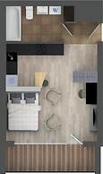 Modern central Apt with AC parking gym