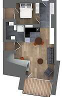 Modern central Apt with AC parking gym