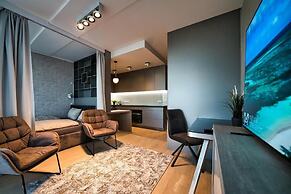 Modern central Apt with AC parking gym