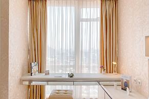 Peaceful Beige Studio At Menteng Park Apartment