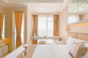 Peaceful Beige Studio At Menteng Park Apartment