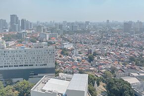 Peaceful Beige Studio At Menteng Park Apartment