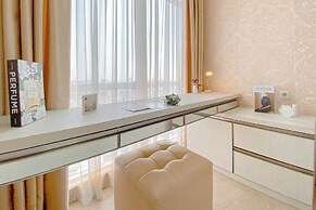 Peaceful Beige Studio At Menteng Park Apartment
