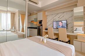 Peaceful Beige Studio At Menteng Park Apartment