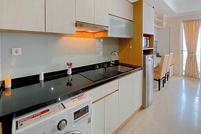 Peaceful Beige Studio At Menteng Park Apartment
