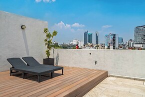 Modern Apt Private Rooftop Roma Nte 2 BR
