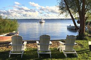 Ferienhaus mit Kamin am Achterwasser in Lutow