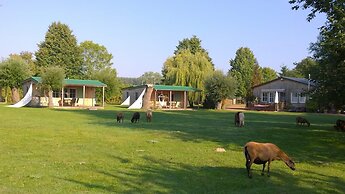 Ferienhaus mit Kamin am Achterwasser in Lutow