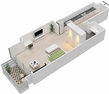 LUX LIV Contemporary Skyline Studio
