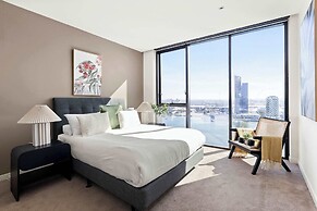 Harbour View 2BR Docklands Apt Near Marvel Stadium
