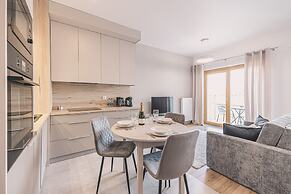 Nowoczesne Studio Tranquilo Centrum Balkon