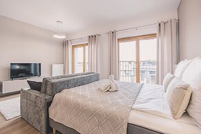 Nowoczesne Studio Tranquilo Centrum Balkon