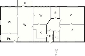 7 Person Holiday Home in Olgod