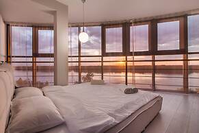 Sunset over Danube