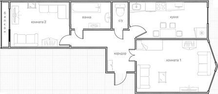 Apartment on Ryleeva 64 B