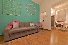 happy apartment in lively area