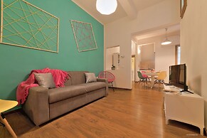 happy apartment in lively area