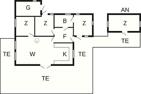 8 Person Holiday Home in Skals