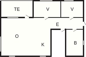 6 Person Holiday Home in Dronningmolle-by Traum