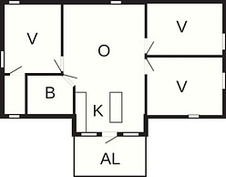 6 Person Holiday Home in Kode