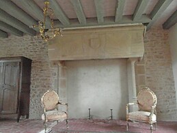 Castle in Le Veurdre Near Forest and River