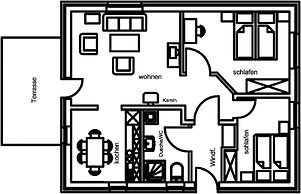Ferienwohnung mit Loggia im Teutoburger Wald