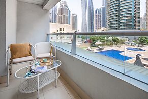 Minutes From Beach! Bright 1BR in Dubai Marina!