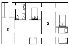 6 Person Holiday Home in Hemmet