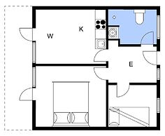 Beachfront Apartment D, 2 Bedrooms, Free Parking