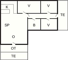6 Person Holiday Home in Romo