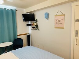 A Small Hotel Room for Mountain Lovers