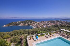 Villa Agathi with amazing view and pool