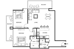 LUX Contemporary Suite Marina View 6