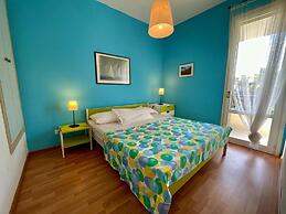 Colorful House With Pool and Garden