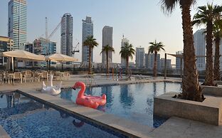 Sophisticated One Bedroom with full Marina View