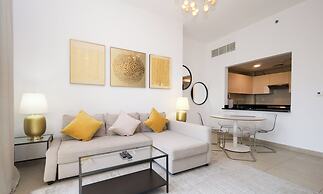 Sophisticated One Bedroom with full Marina View