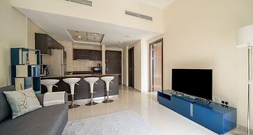 Contemporary One Bedroom with Full Marina View