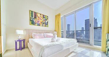 Contemporary One Bedroom with Full Marina View