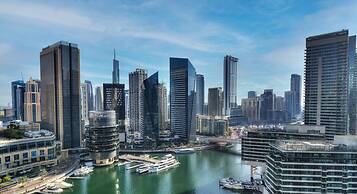 Contemporary One Bedroom with Full Marina View